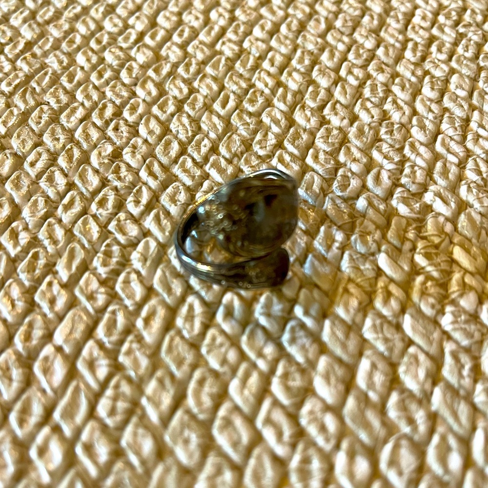 Silver spoon ring